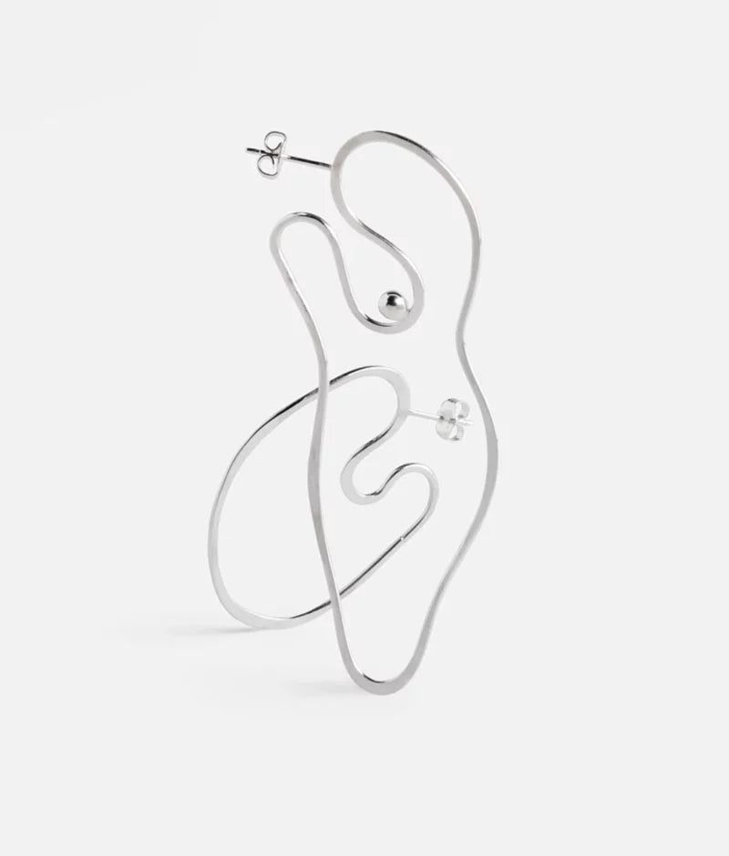 Abstract Nude with Nipple(銀)