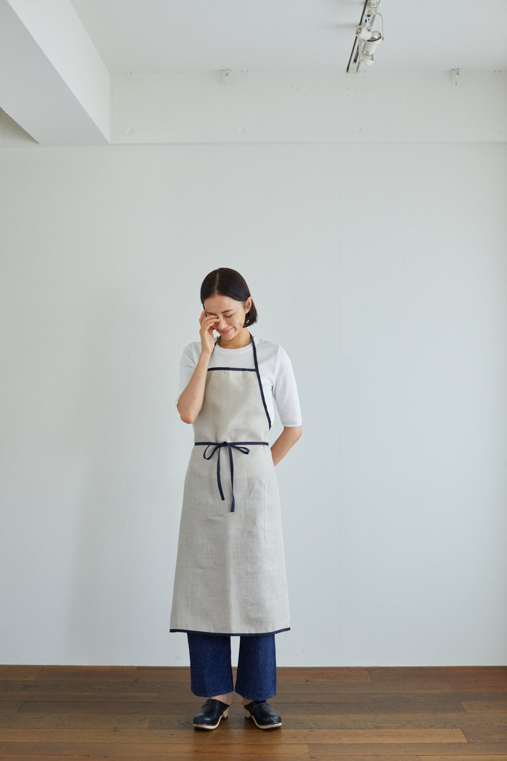 極簡亞麻圍裙