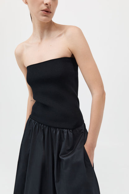 Strapless Dress 抹胸連身裙 - 黑色