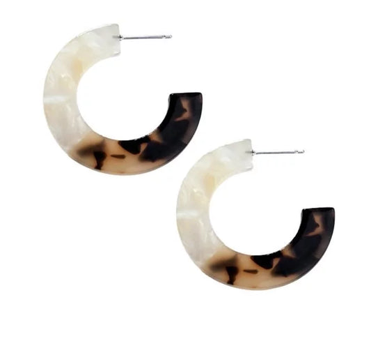 Peyton Hoop 壓克力圈型耳環