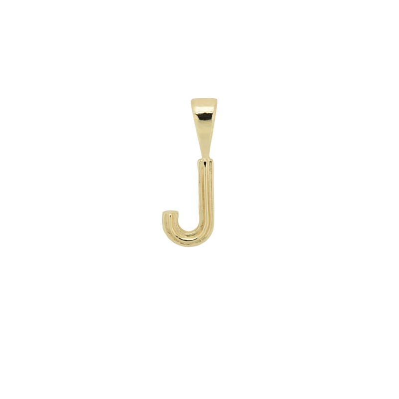 Pyramid Initial Necklace Charm 金字塔初始字母吊飾